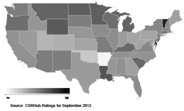 CSRHub CSR Ratings for December